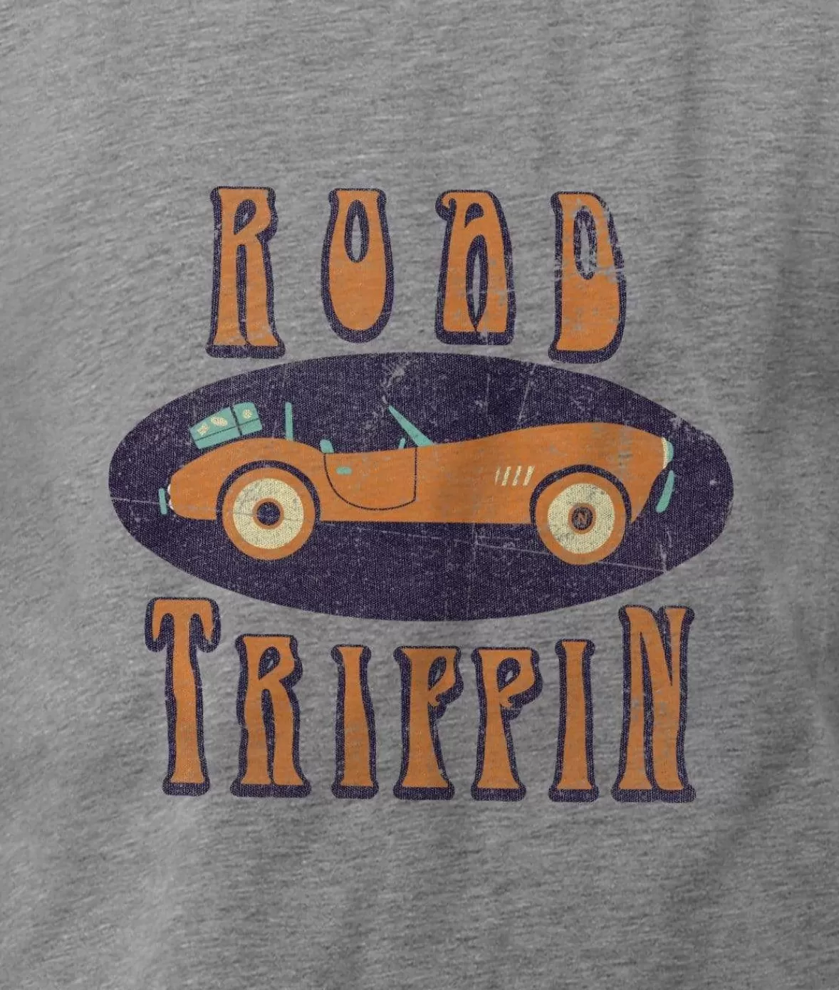 Men'S Ridiculously Soft Midweight Graphic Tee | Road Trippin | Nayked Apparel Store