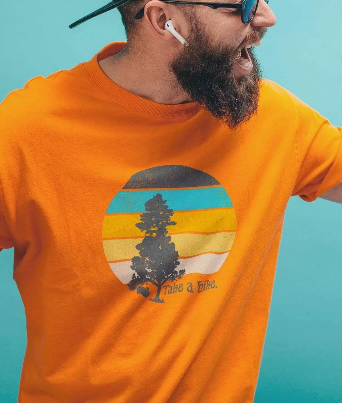 Men'S Ridiculously Soft Midweight Graphic Tee | Take A Hike | Nayked Apparel Cheap