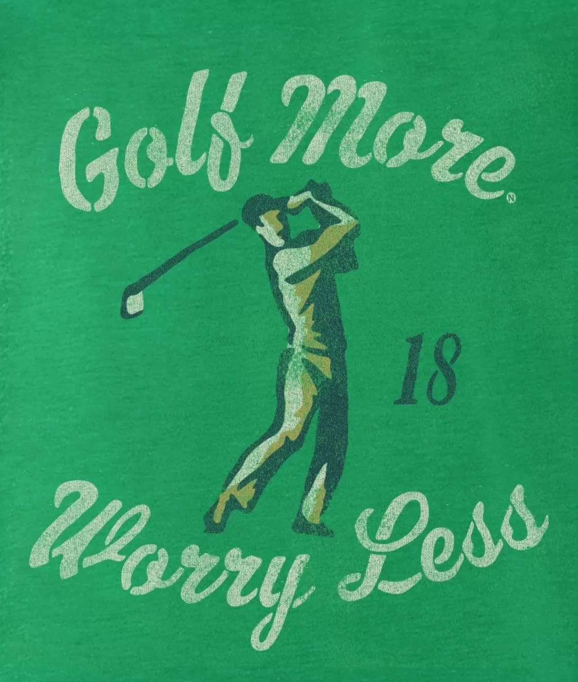Men'S Ridiculously Soft Midweight Graphic T-Shirt | Golf More, Worry Less | Nayked Apparel Best