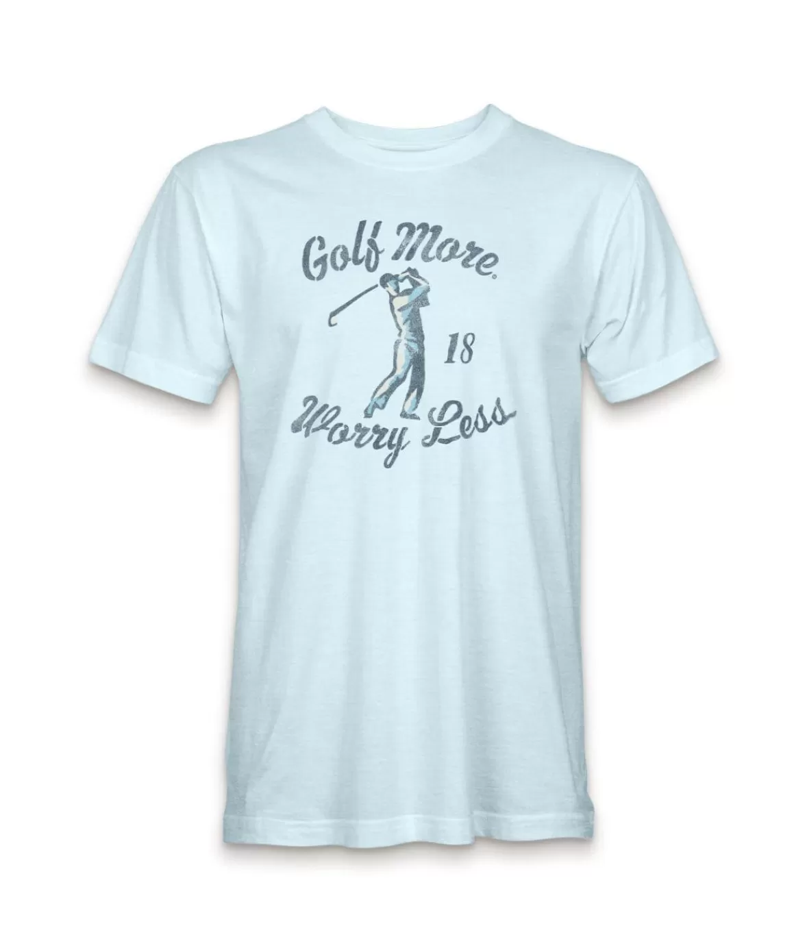 Men'S Ridiculously Soft Midweight Graphic T-Shirt | Golf More, Worry Less | Nayked Apparel Best