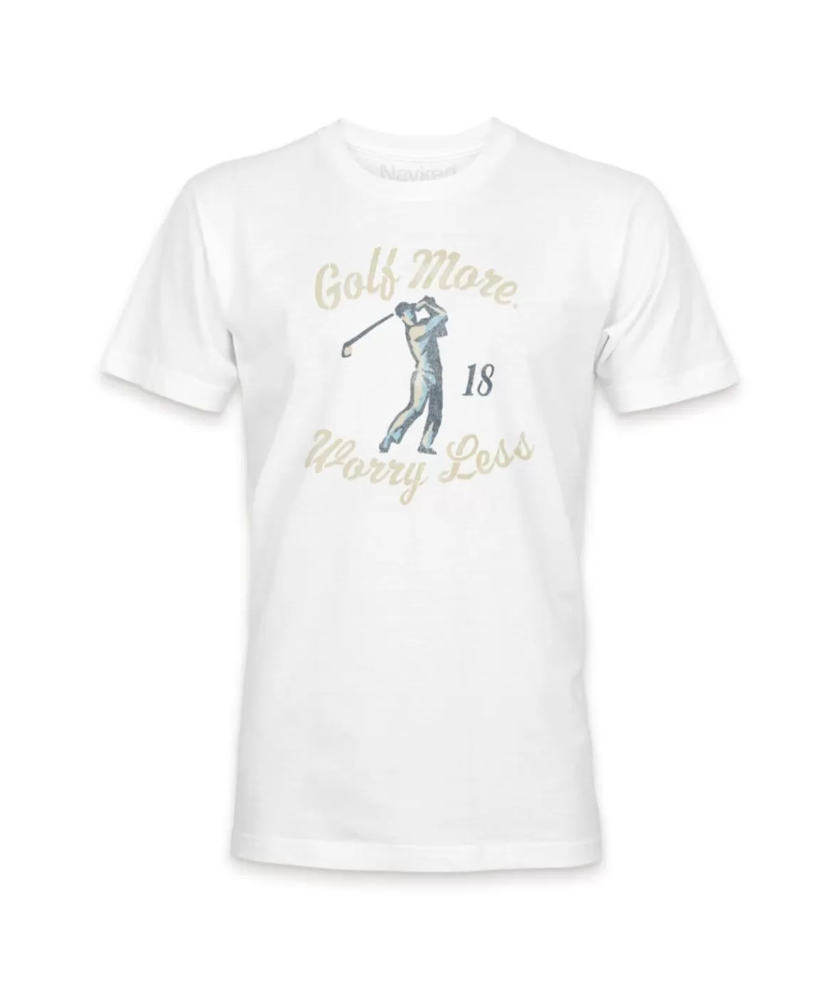Men'S Ridiculously Soft Midweight Graphic T-Shirt | Golf More, Worry Less | Nayked Apparel Best
