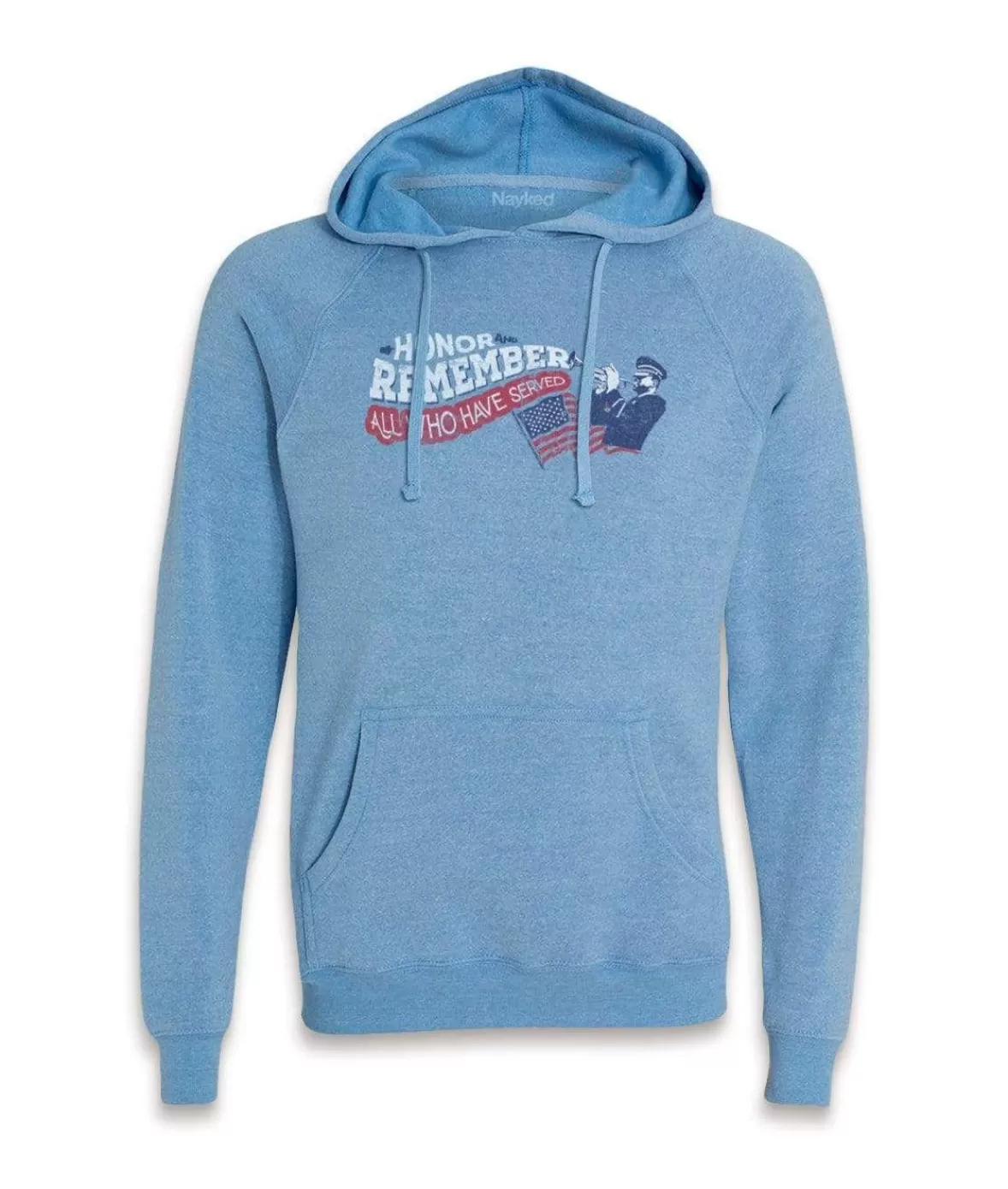 Men'S Ridiculously Soft Midweight Raglan Hooded Graphic Sweatshirt | Honor And Remember | Nayked Apparel Sale