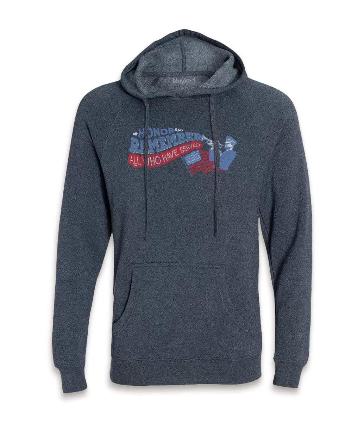 Men'S Ridiculously Soft Midweight Raglan Hooded Graphic Sweatshirt | Honor And Remember | Nayked Apparel Sale