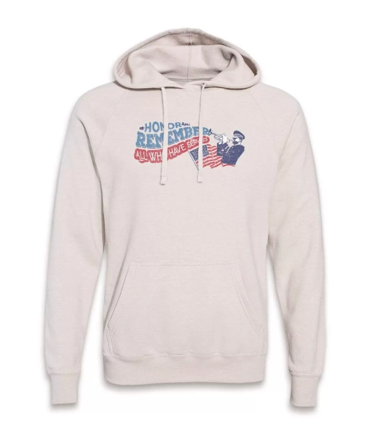 Men'S Ridiculously Soft Midweight Raglan Hooded Graphic Sweatshirt | Honor And Remember | Nayked Apparel Sale