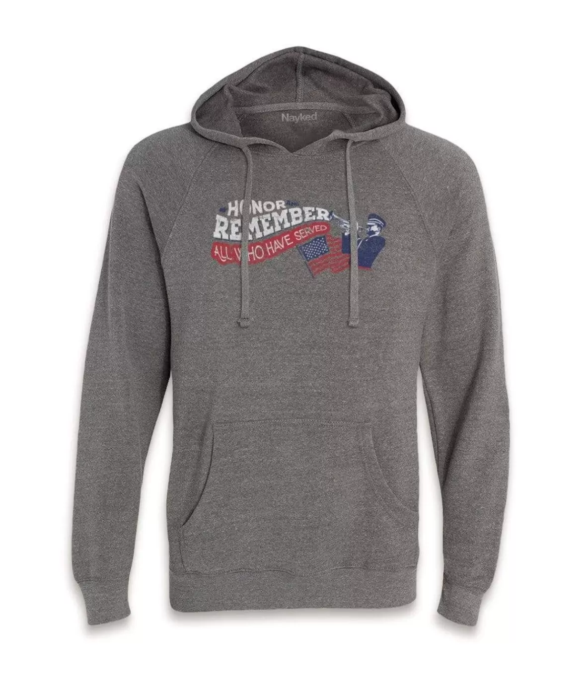 Men'S Ridiculously Soft Midweight Raglan Hooded Graphic Sweatshirt | Honor And Remember | Nayked Apparel Sale