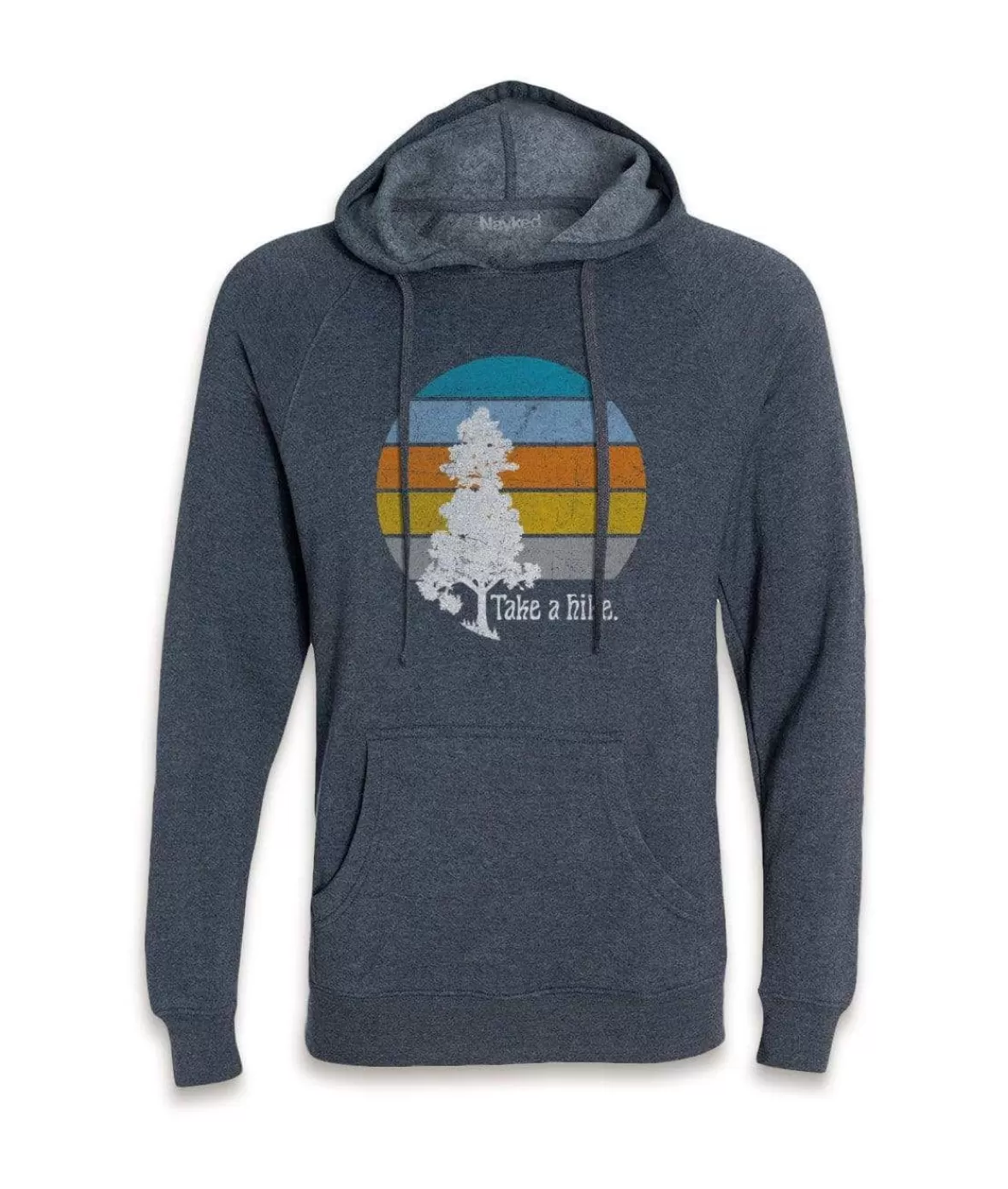 Men'S Ridiculously Soft Midweight Raglan Hooded Graphic Sweatshirt | Take A Hike | Nayked Apparel Flash Sale