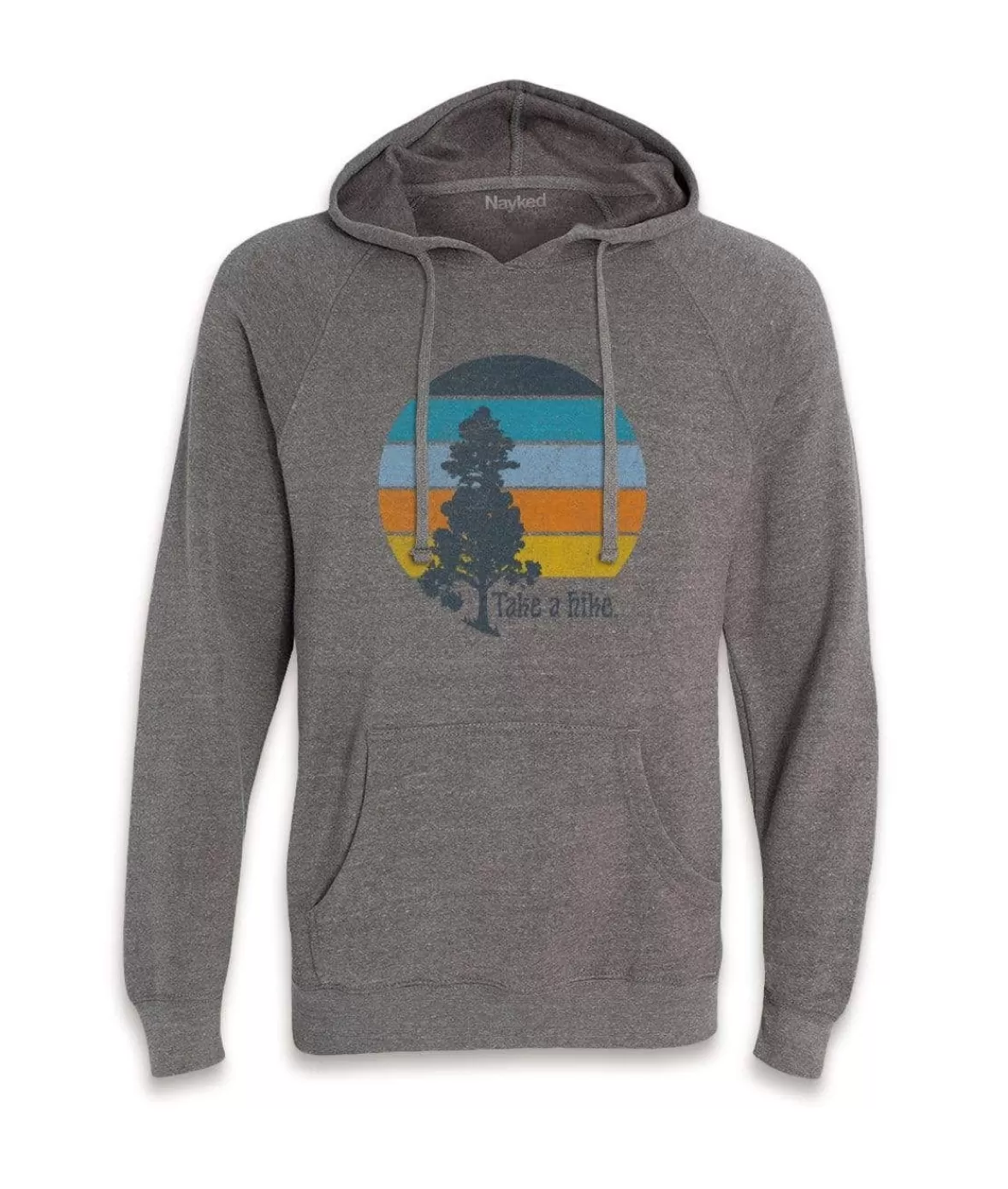 Men'S Ridiculously Soft Midweight Raglan Hooded Graphic Sweatshirt | Take A Hike | Nayked Apparel Flash Sale
