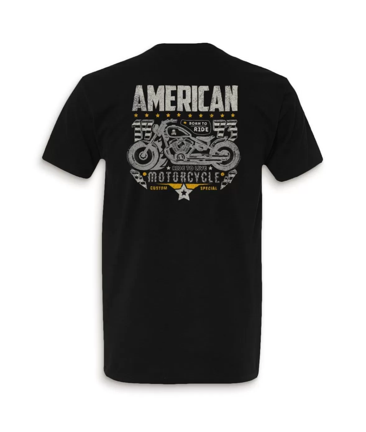 Men'S Ridiculously Soft Midweight Sueded Graphic Tee | American Motorcycles | Nayked Apparel Sale