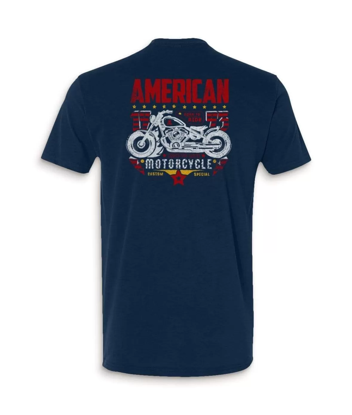 Men'S Ridiculously Soft Midweight Sueded Graphic Tee | American Motorcycles | Nayked Apparel Sale