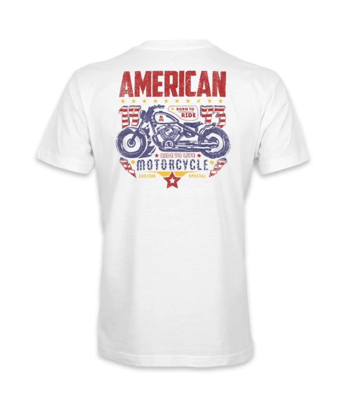 Men'S Ridiculously Soft Midweight Sueded Graphic Tee | American Motorcycles | Nayked Apparel Sale