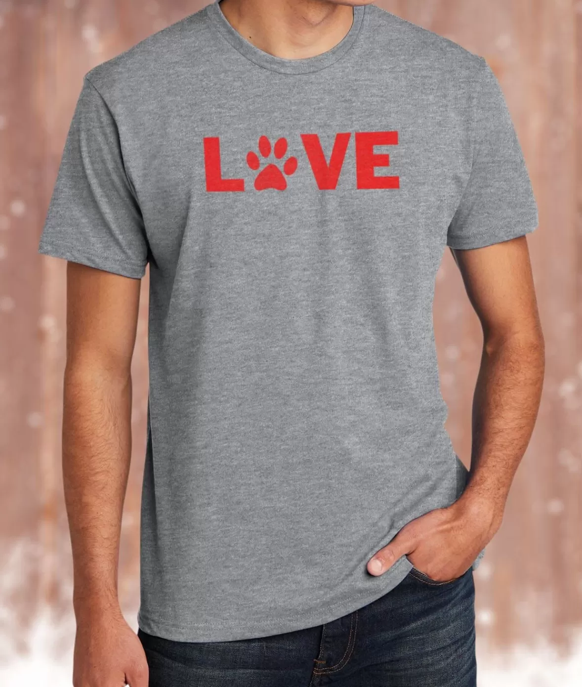 Men'S Ridiculously Soft Midweight Valentine'S Day Graphic T-Shirt | Love My Pet | Nayked Apparel Flash Sale