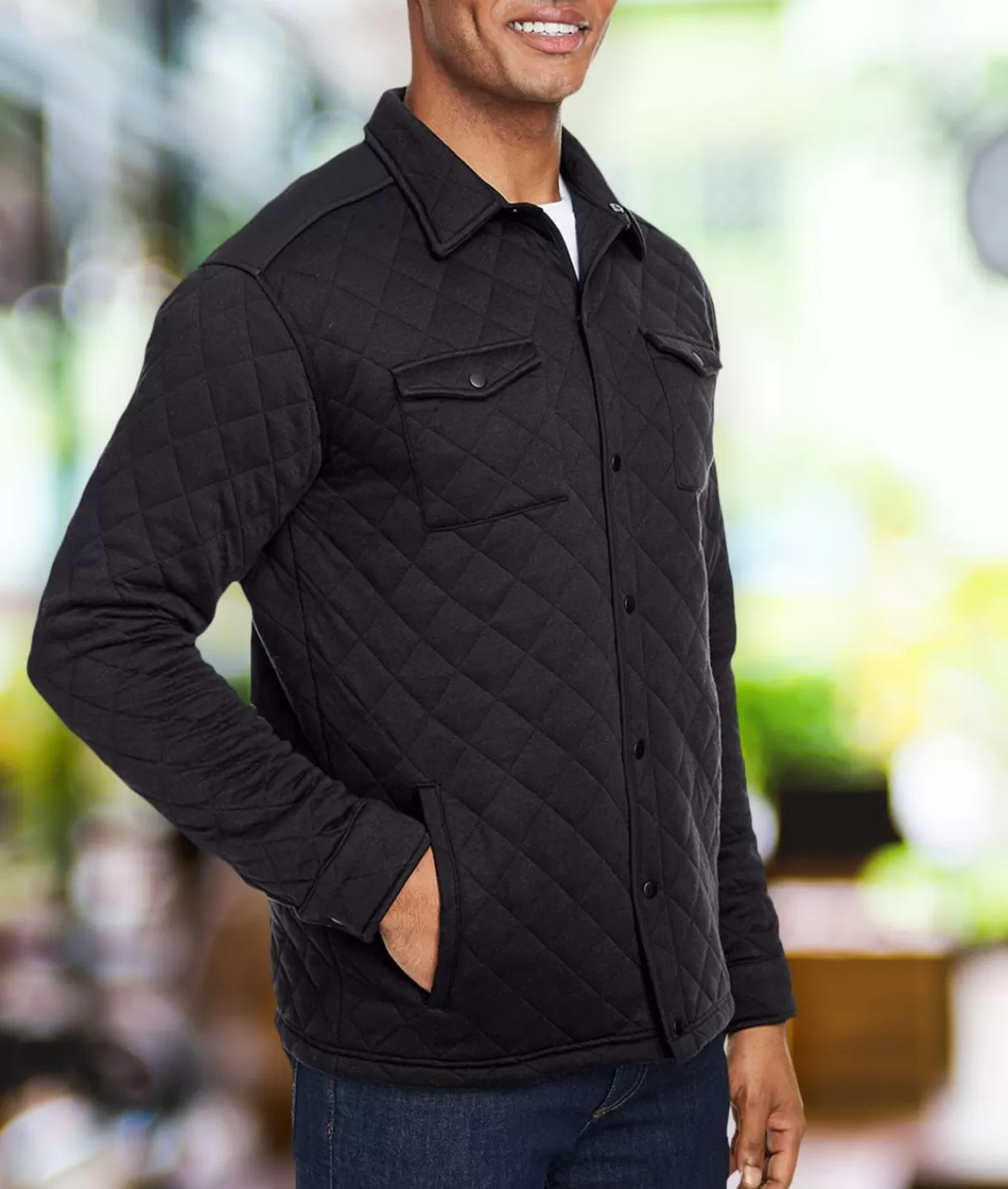 Men'S Ridiculously Soft Quilted Shirt Jacket | Nayked Apparel Hot