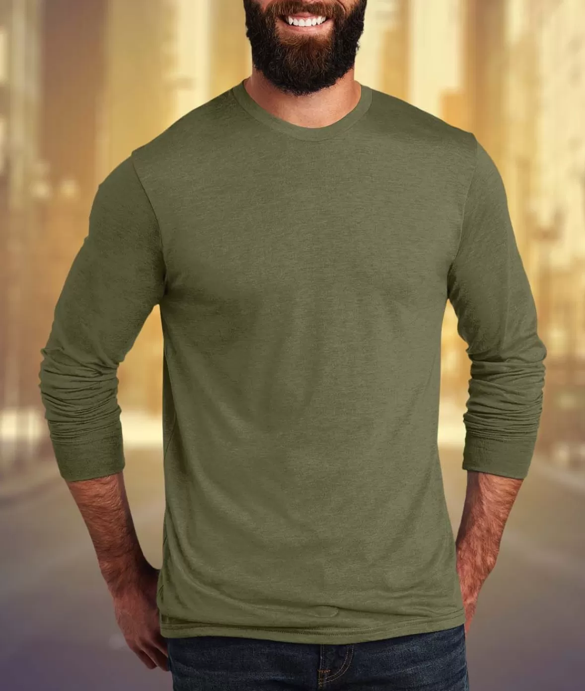 Men'S Ridiculously Soft Recycled Lightweight Long Sleeve T-Shirt | Nayked Apparel Fashion