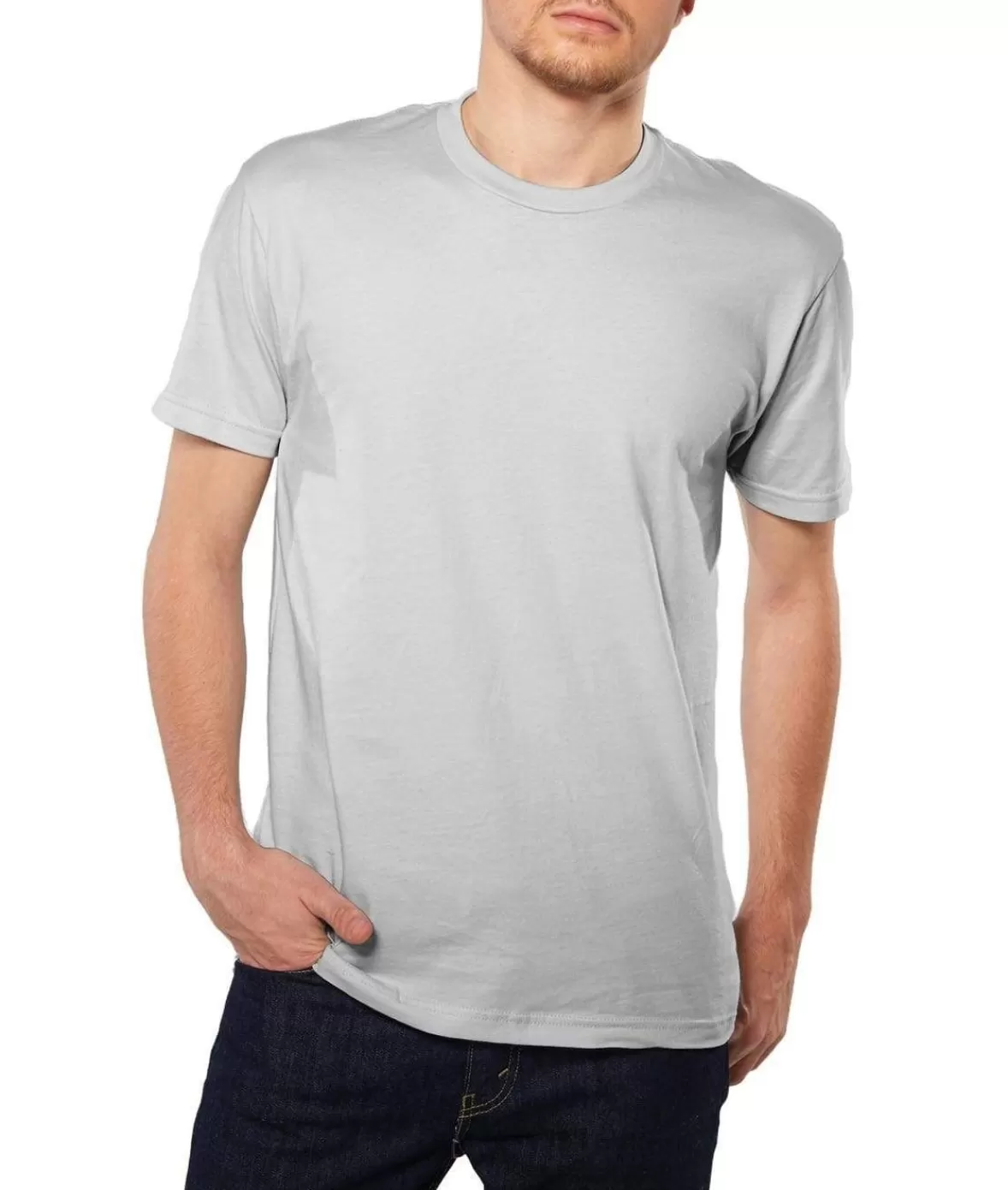 Men'S Ridiculously Soft Short Sleeve Crew Neck 100% Cotton T-Shirt | Classic | Nayked Apparel Best