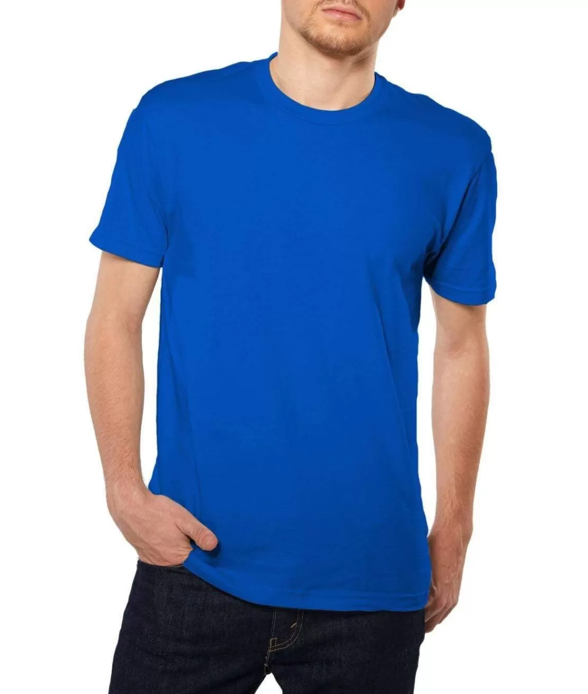 Men'S Ridiculously Soft Short Sleeve Crew Neck 100% Cotton T-Shirt | Classic | Nayked Apparel Best