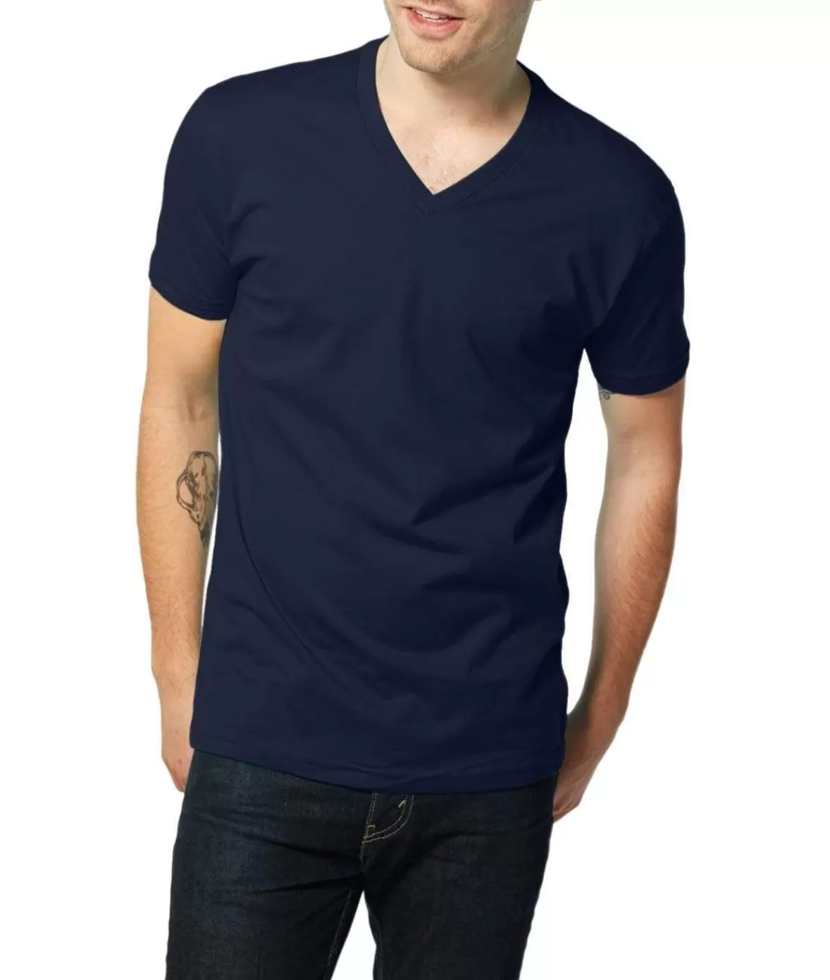 Men'S Ridiculously Soft Short Sleeve V-Neck 100% Cotton Shirt | Nayked Apparel Outlet