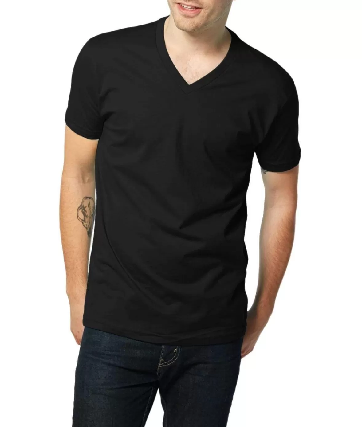 Men'S Ridiculously Soft Short Sleeve V-Neck 100% Cotton Shirt | Nayked Apparel Outlet