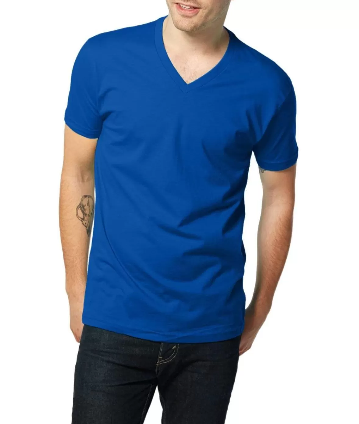 Men'S Ridiculously Soft Short Sleeve V-Neck 100% Cotton Shirt | Nayked Apparel Outlet