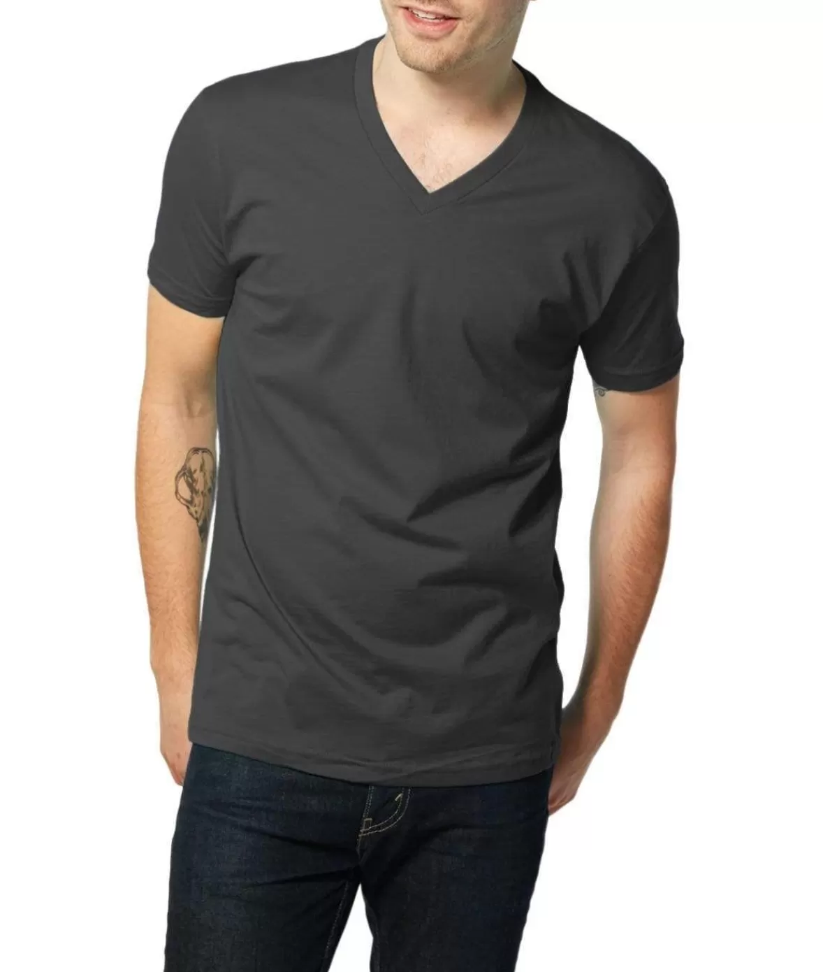 Men'S Ridiculously Soft Short Sleeve V-Neck 100% Cotton Shirt | Nayked Apparel Outlet