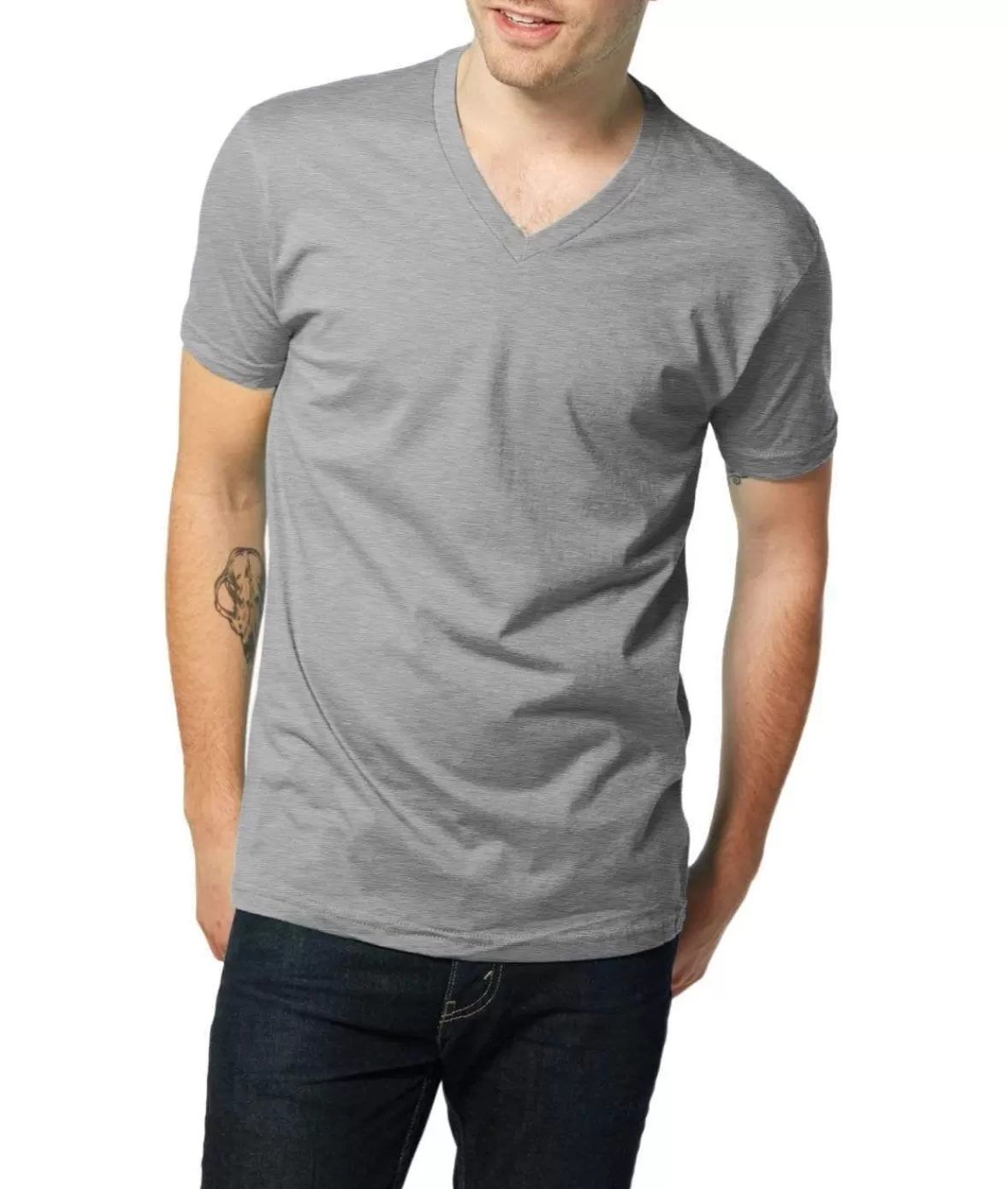Men'S Ridiculously Soft Short Sleeve V-Neck 100% Cotton Shirt | Nayked Apparel Outlet