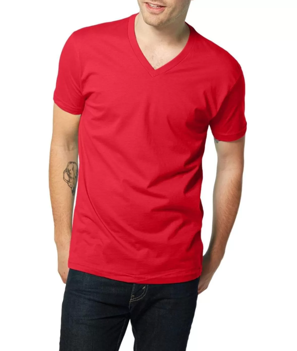 Men'S Ridiculously Soft Short Sleeve V-Neck 100% Cotton Shirt | Discontinued Colors | Nayked Apparel Sale