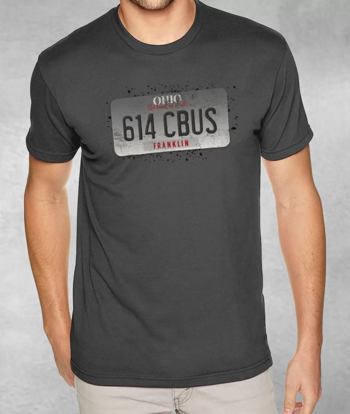 Men'S Ridiculously Soft Sueded Graphic Tee | 614 Cbus | Nayked Apparel Best Sale