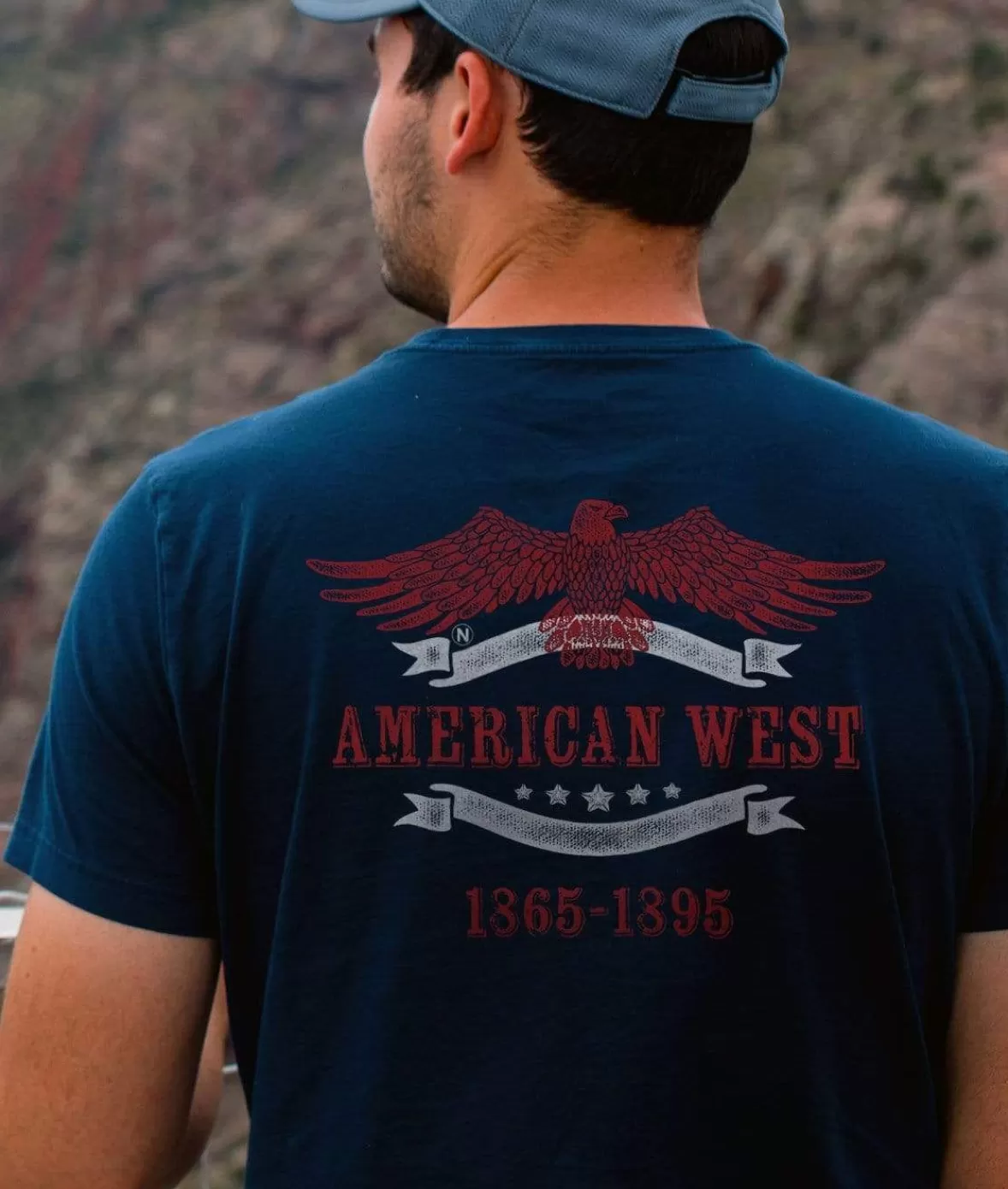 Men'S Ridiculously Soft Sueded Graphic Tee | American West | Nayked Apparel Hot