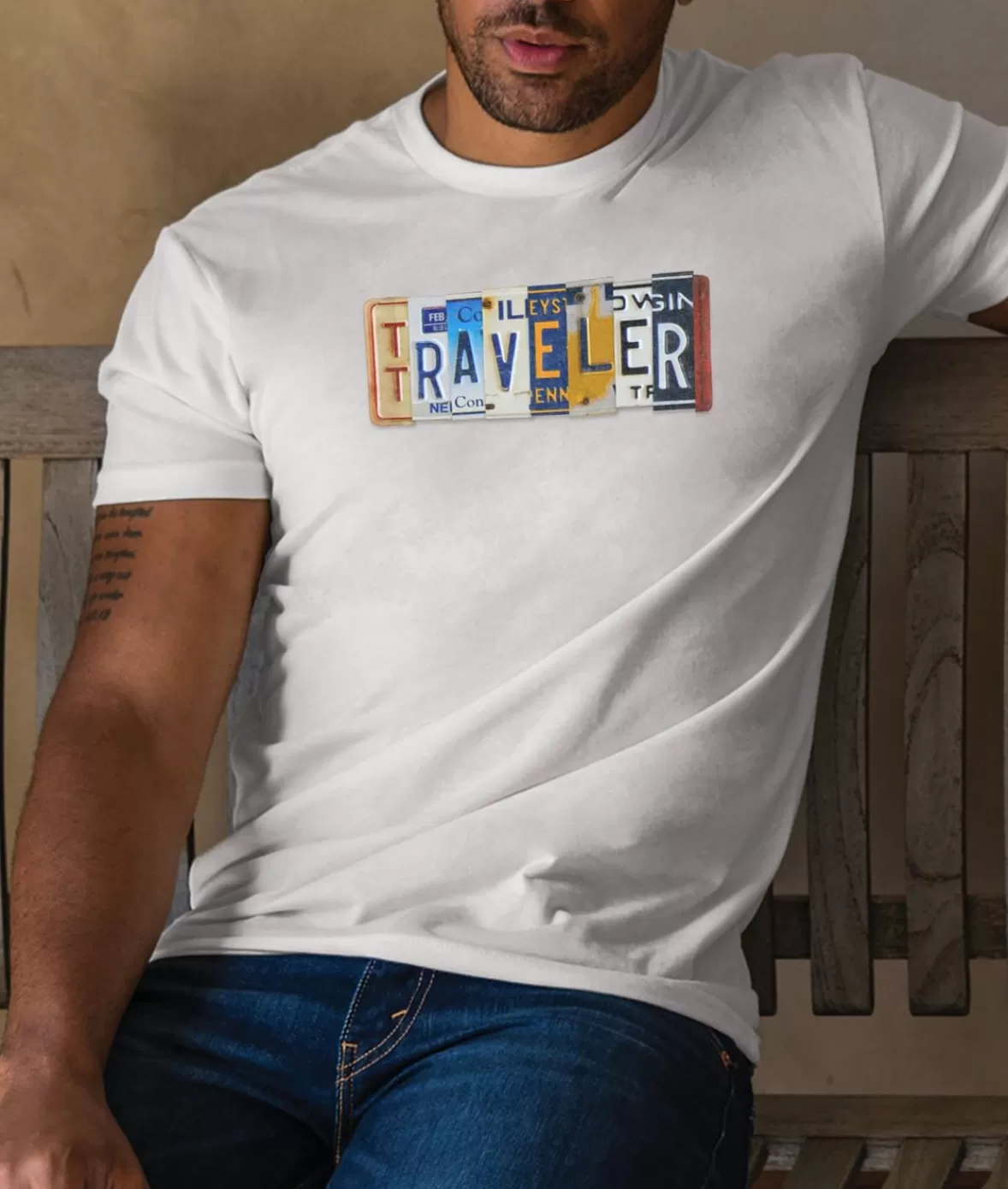 Men'S Ridiculously Soft Sueded Graphic Tee | Traveler | Nayked Apparel Flash Sale