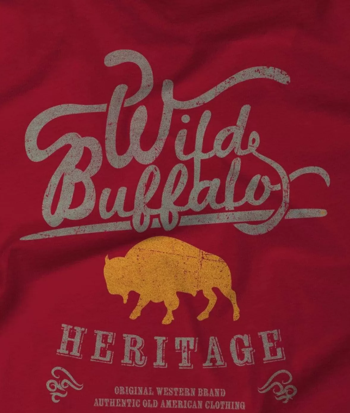 Men'S Ridiculously Soft Sueded Graphic Tee | Wild Buffalo | Nayked Apparel Store