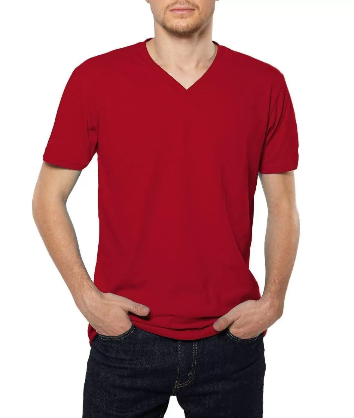 Men'S Ridiculously Soft Sueded V-Neck | Nayked Apparel Shop