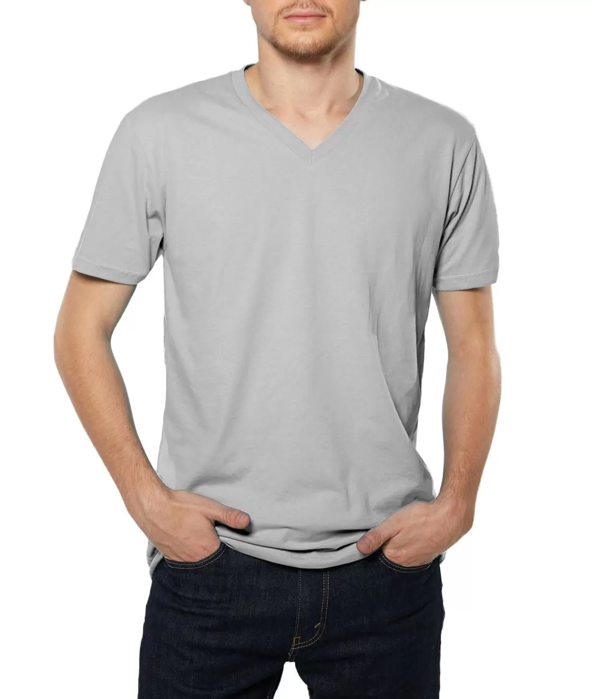 Men'S Ridiculously Soft Sueded V-Neck | Nayked Apparel Shop