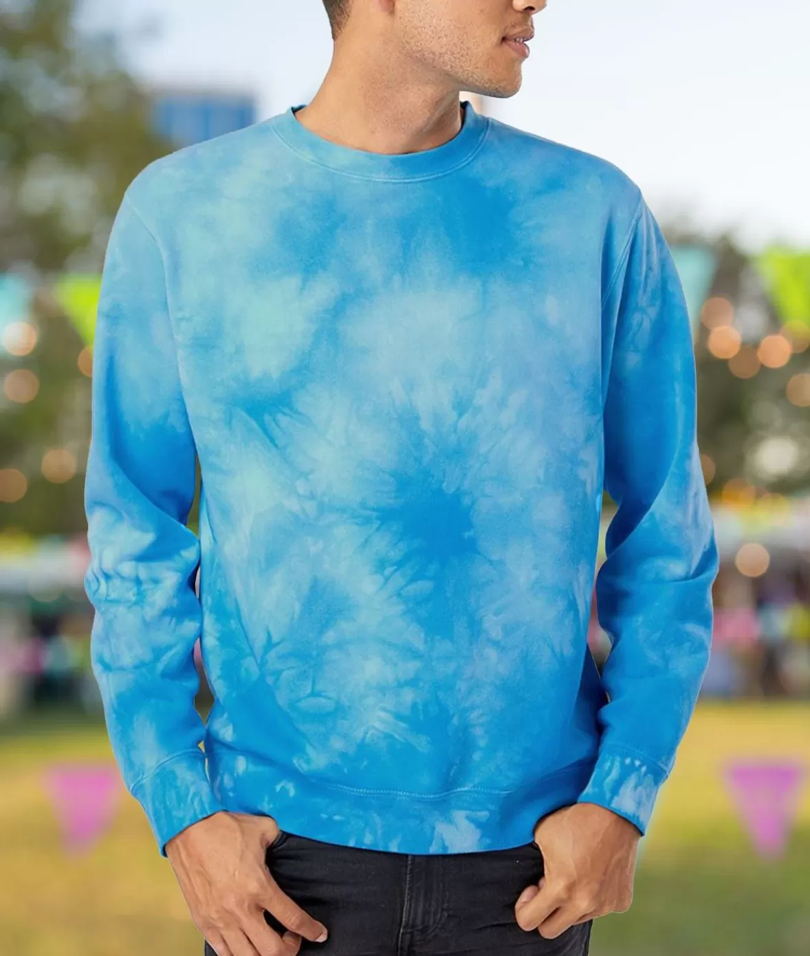 Men'S Ridiculously Soft Tie-Dyed Pullover Sweatshirt | Nayked Apparel Flash Sale