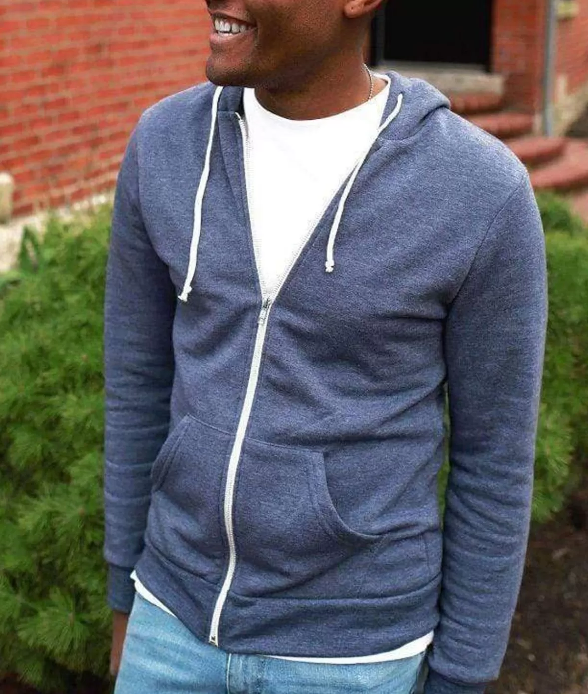 Men'S Ridiculously Soft Vintage Recycled Fleece Full-Zip Hoodie | Nayked Apparel Cheap