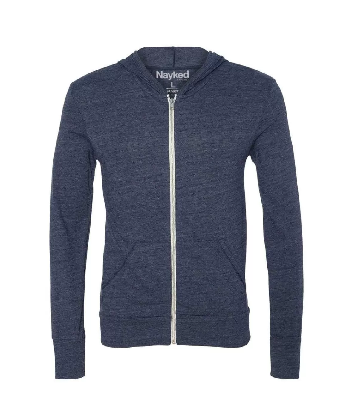 Men'S Ridiculously Soft Vintage Recycled Full-Zip Hooded T-Shirt | Nayked Apparel Outlet