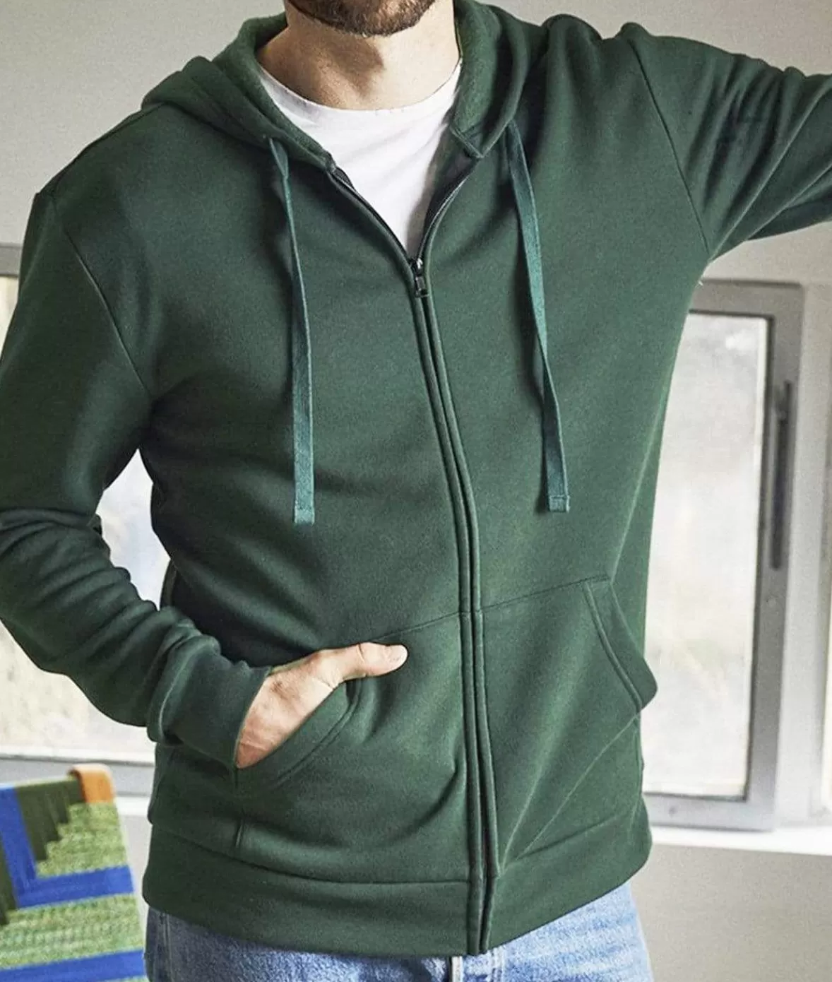 Men'S Soft Eco Friendly Full Zip Hoodie | Nayked Apparel Outlet