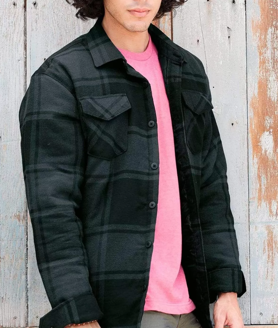 Men'S Soft Insulated Flannel Jacket | Nayked Apparel Hot