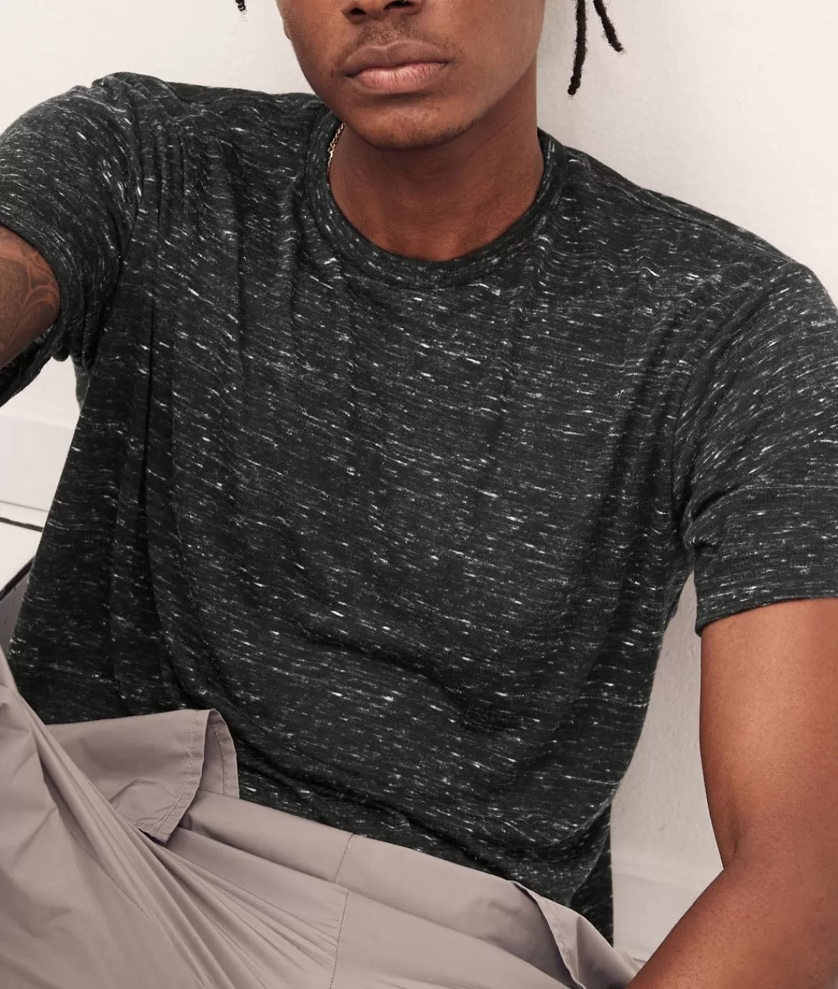 Men'S Soft Marble Jersey Short Sleeve Crew Neck T-Shirt | Nayked Apparel Cheap