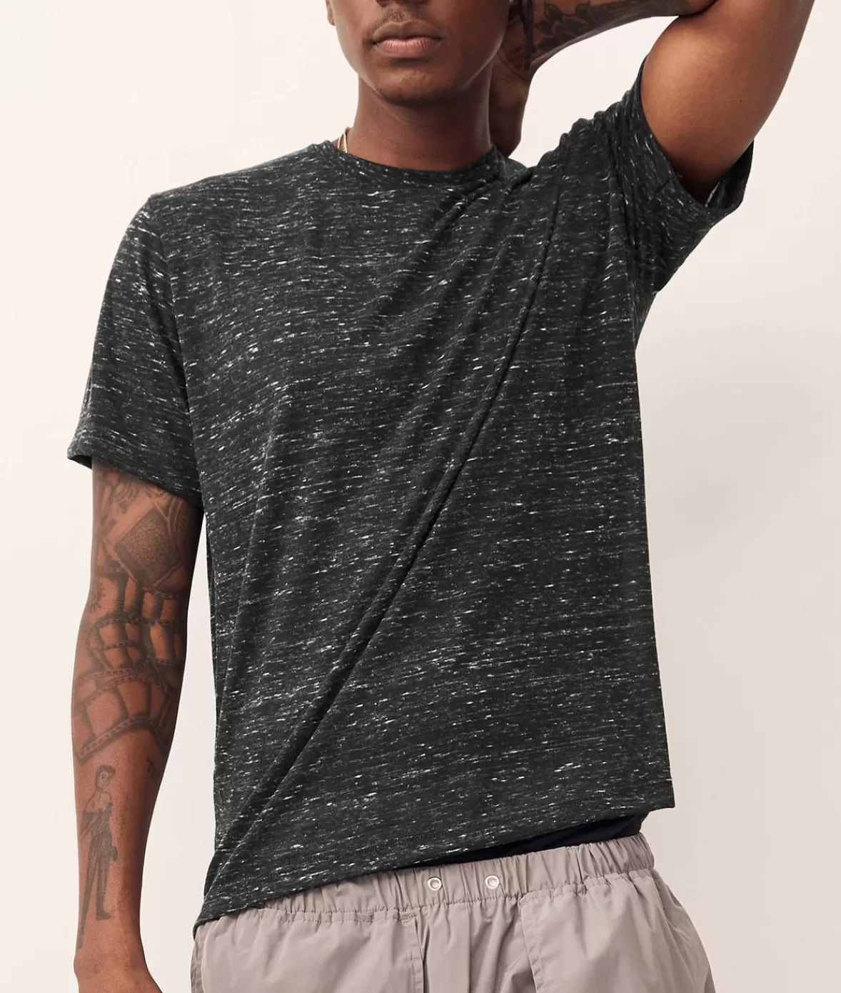 Men'S Soft Marble Jersey Short Sleeve Crew Neck T-Shirt | Nayked Apparel Cheap