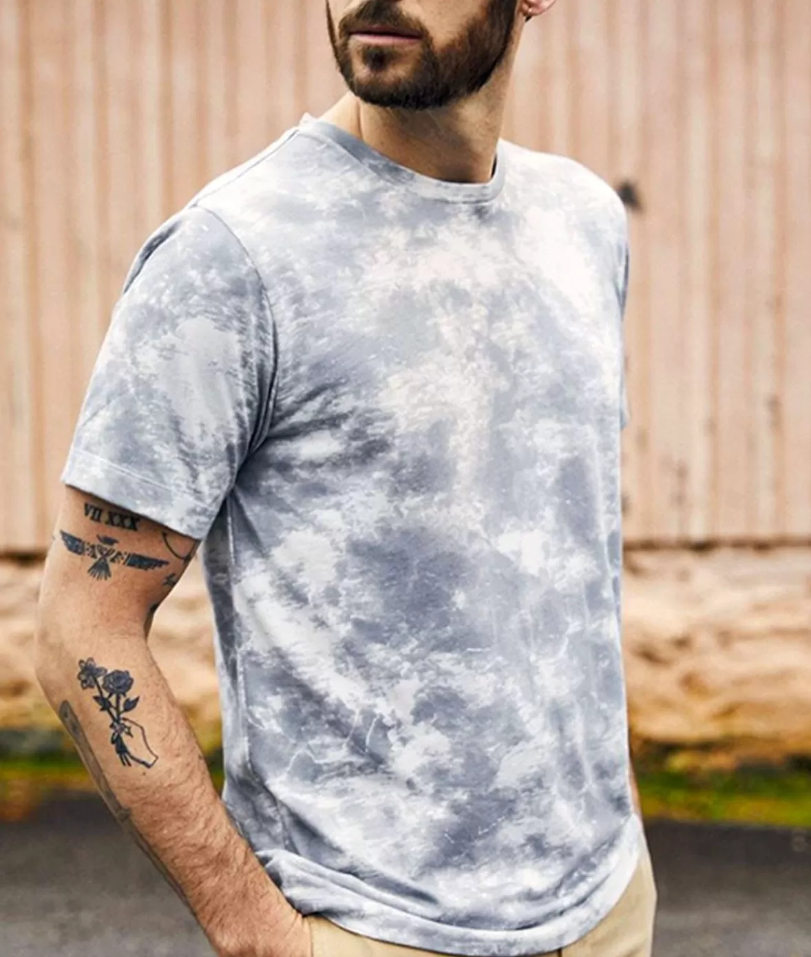 Men'S Soft Tie Dye Recycled Short Sleeve T-Shirt | Nayked Apparel Fashion