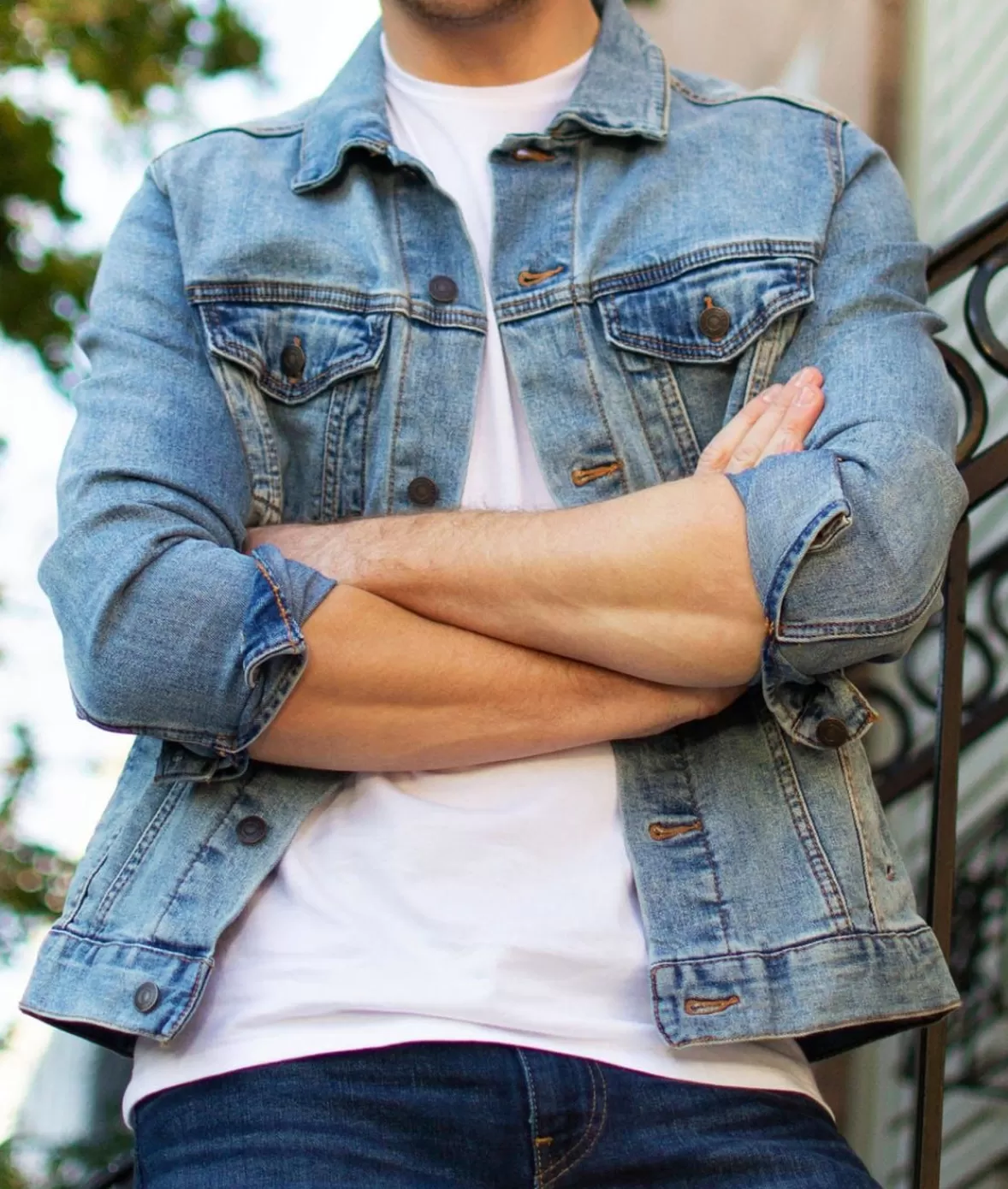 Men'S Soft Vintage Denim Jacket | Nayked Apparel Clearance