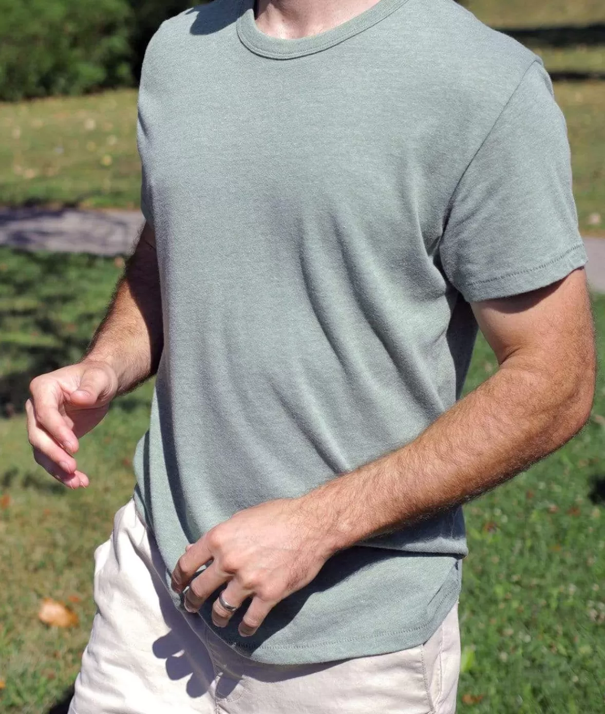 Men'S Vintage Crew T-Shirt | Nayked Apparel Flash Sale