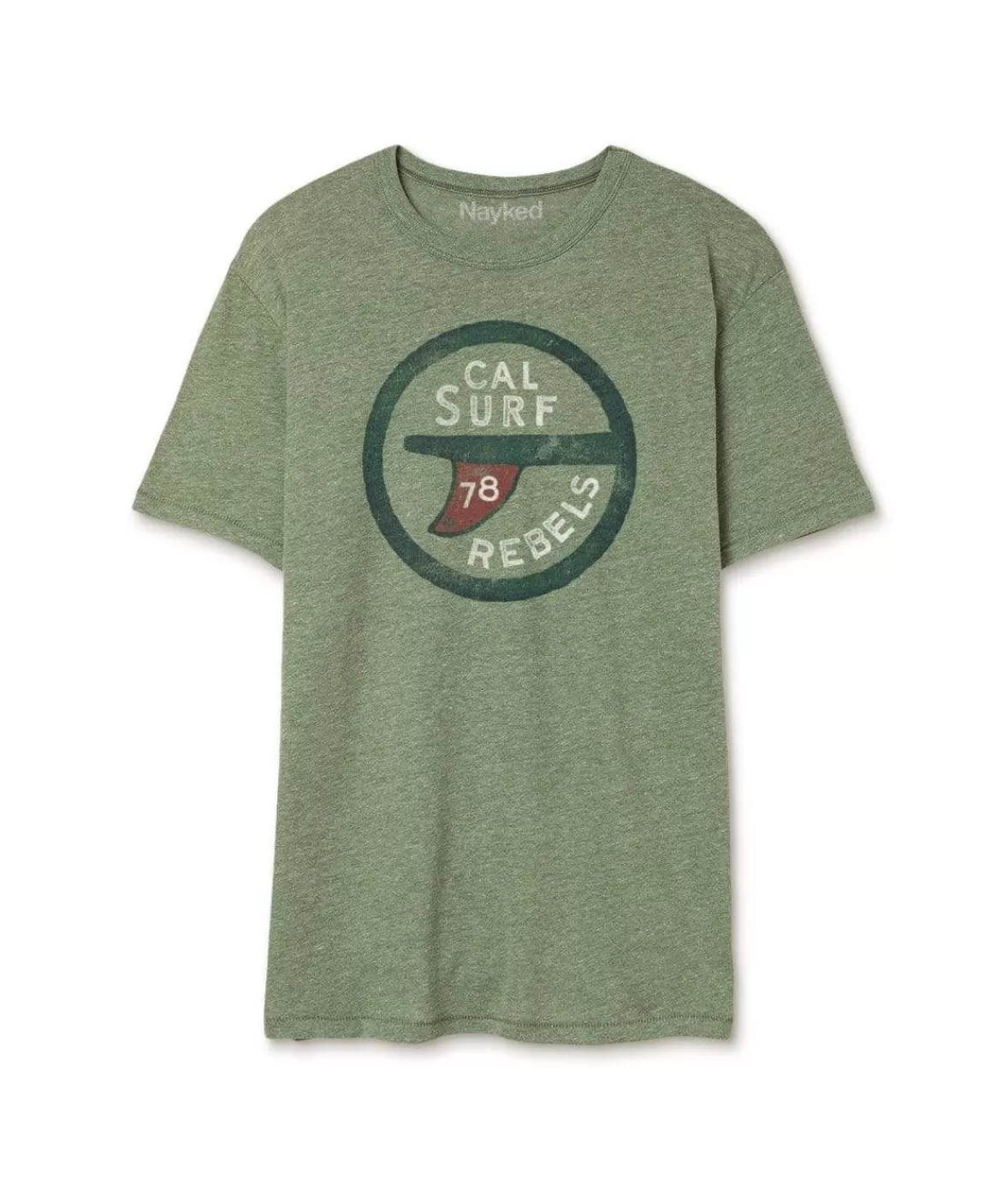 Men'S Vintage Graphic Crew Neck T-Shirt | Surf Rebels | Nayked Apparel Fashion