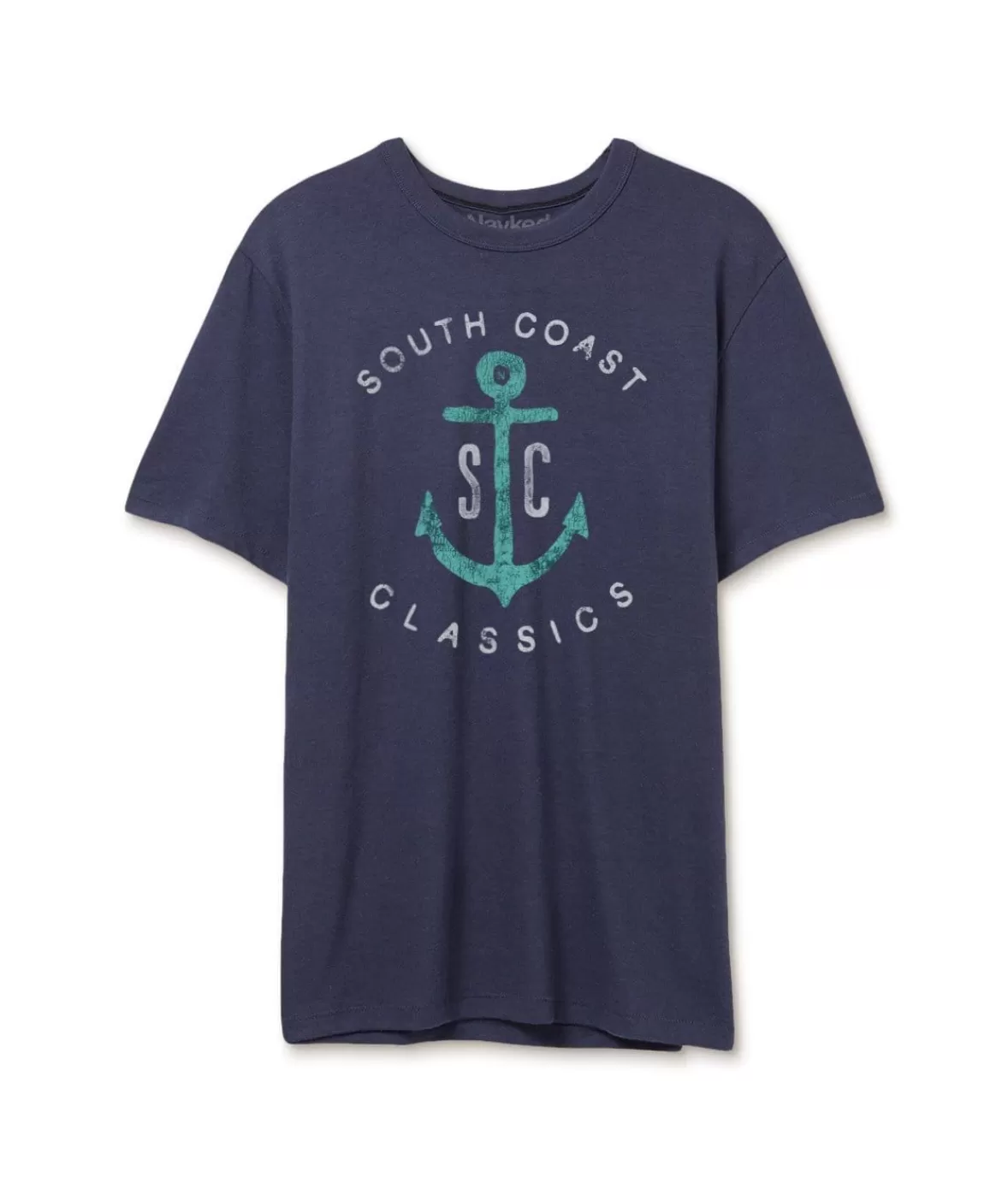 Men'S Vintage Soft Cotton Poly Graphic T-Shirt | Sc Anchor | Nayked Apparel Shop