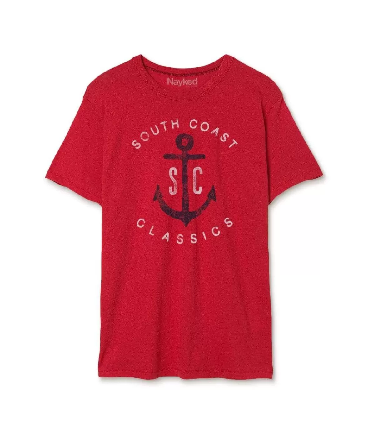 Men'S Vintage Soft Cotton Poly Graphic T-Shirt | Sc Anchor | Nayked Apparel Shop