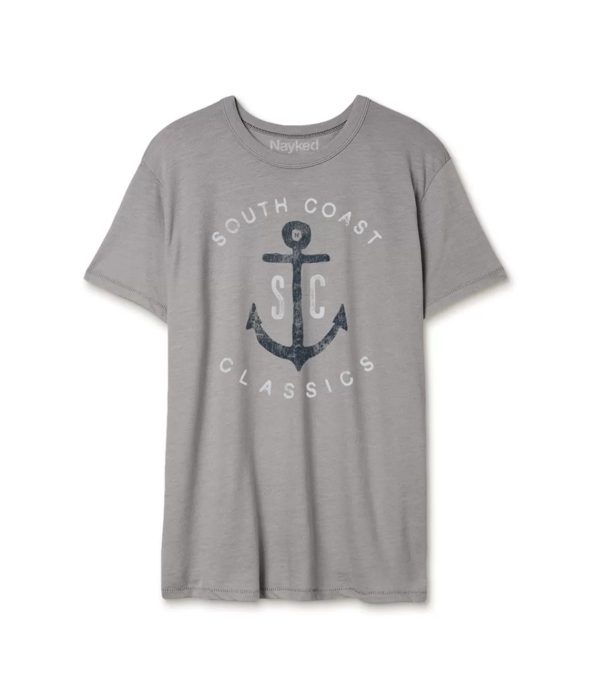 Men'S Vintage Soft Cotton Poly Graphic T-Shirt | Sc Anchor | Nayked Apparel Shop
