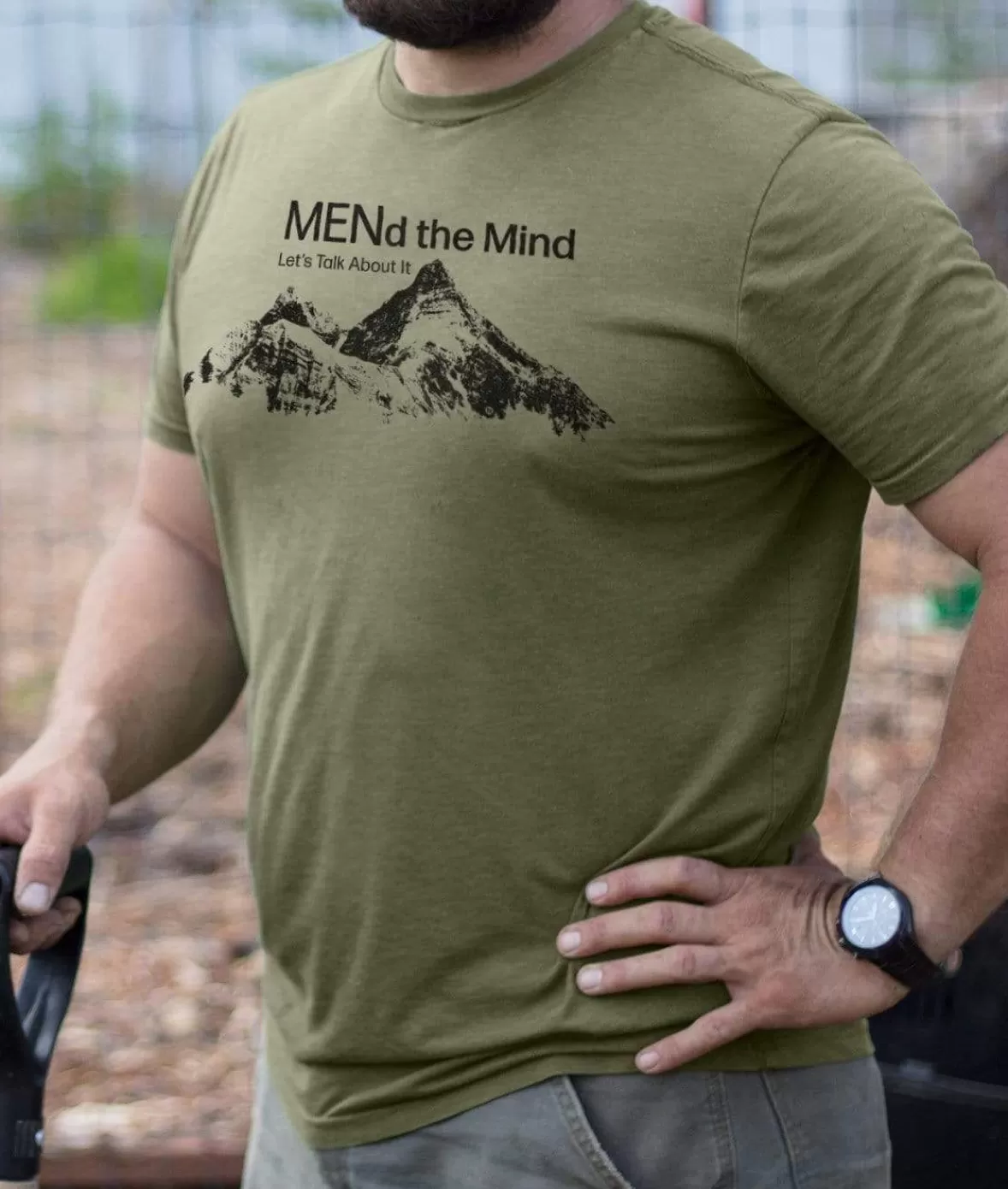 Ridiculously Soft Big Graphic T-Shirt | Mend The Mind-Mountains | Nayked Apparel Sale