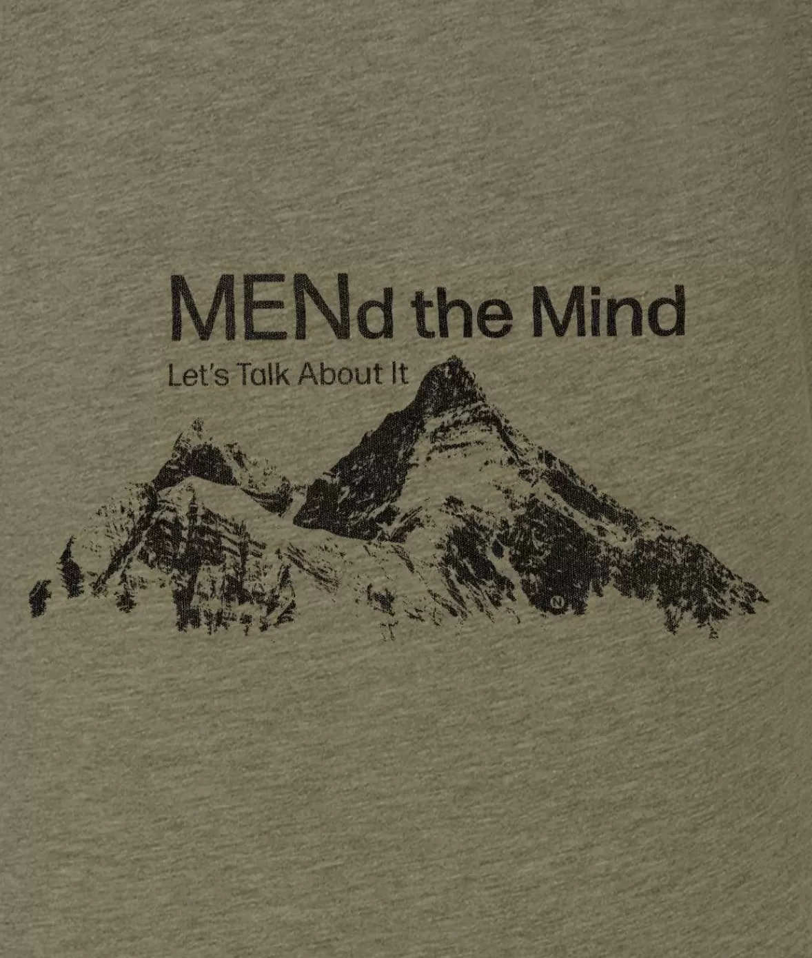 Ridiculously Soft Big Graphic T-Shirt | Mend The Mind-Mountains | Nayked Apparel Cheap