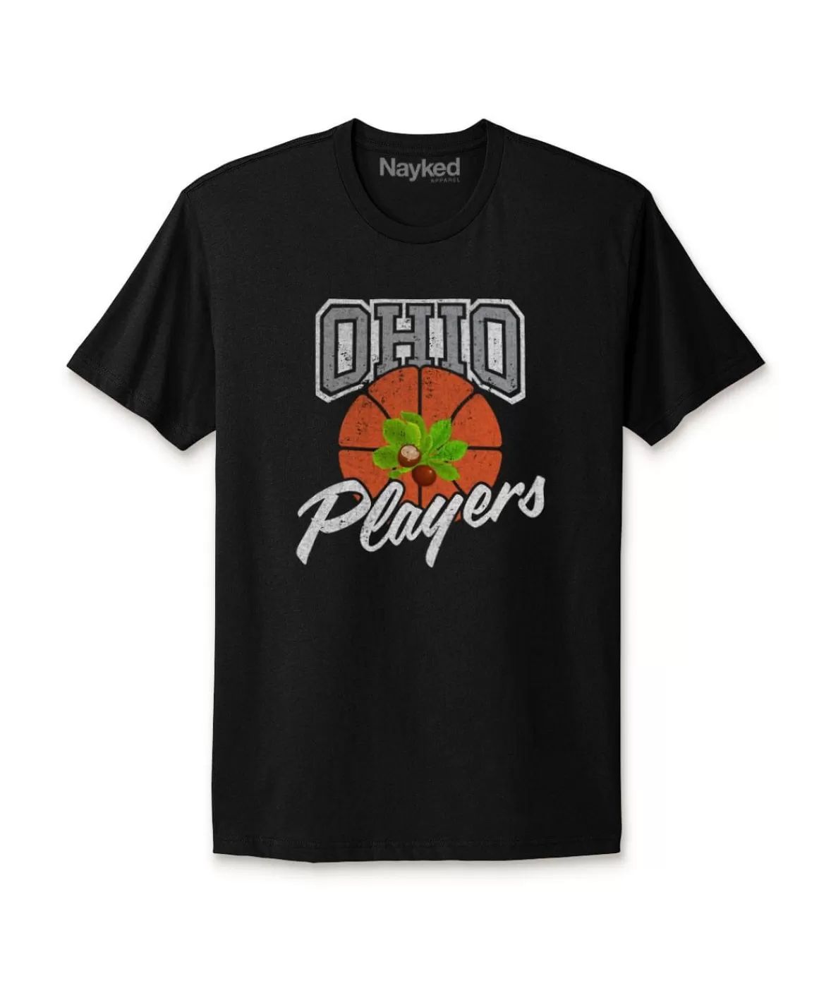 Ridiculously Soft Cotton Graphic Tee | Ohio Players (Buckeye Leaf) | Nayked Apparel Cheap