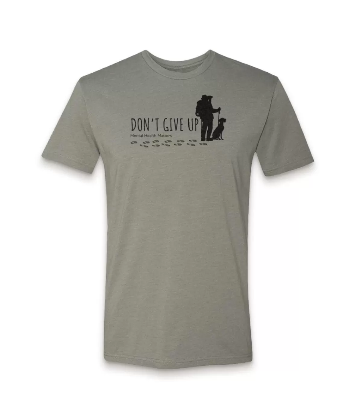 Ridiculously Soft Crew Neck Graphic T-Shirt | Don'T Give Up-Hike With Your Dog | Nayked Apparel Discount
