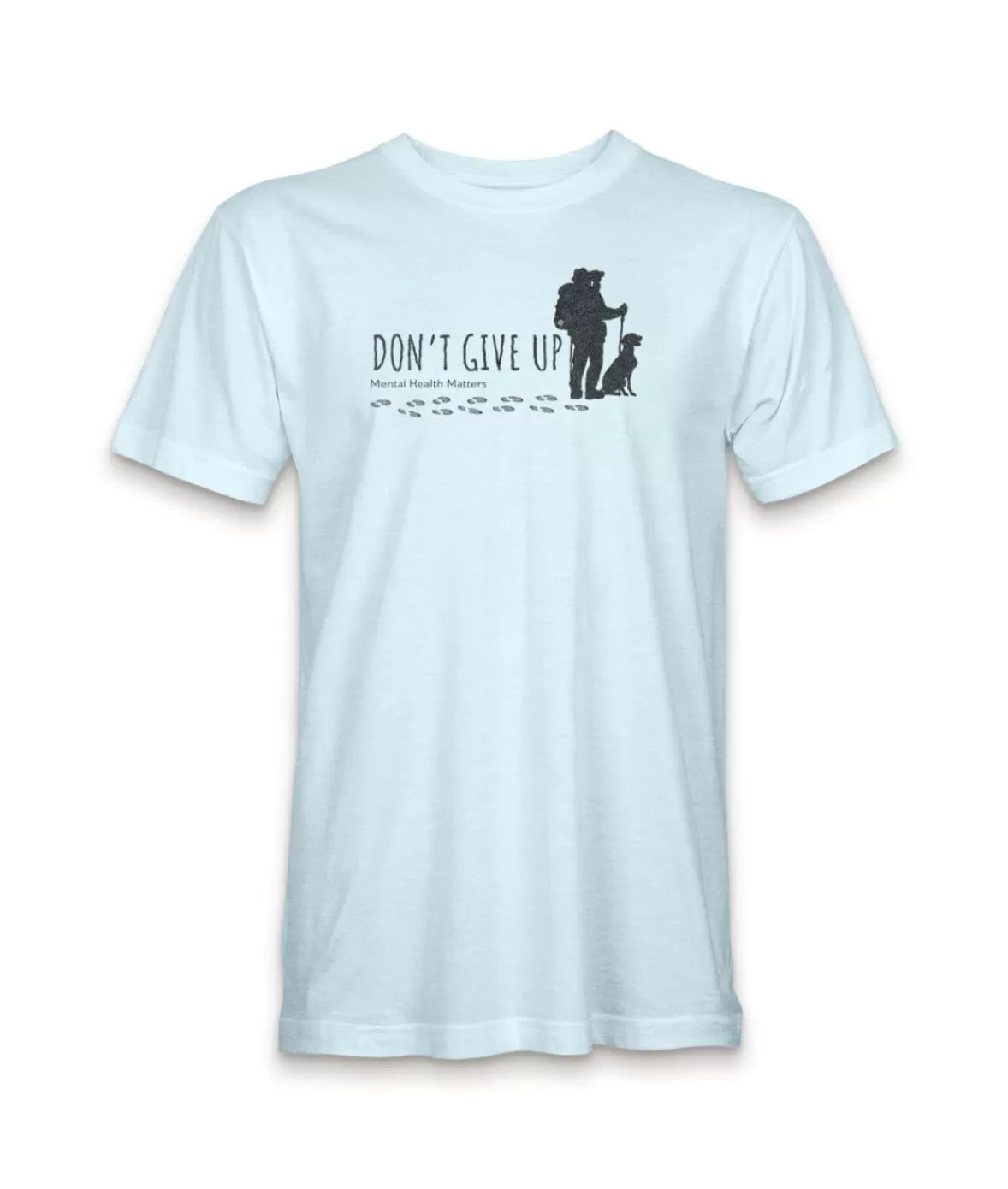 Ridiculously Soft Crew Neck Graphic T-Shirt | Don'T Give Up-Hike With Your Dog | Nayked Apparel Discount
